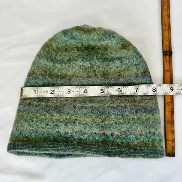 Shupaca Baby Alpaca Beanie Hat Peru Clean Girl Green Winter cap - Picture 5 of 5
